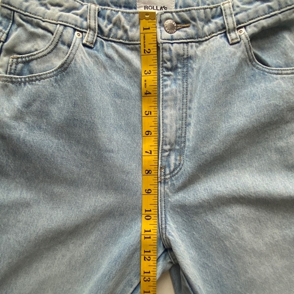 ROLLA's High Rise Straight G-day Mate Distressed Light wash Size 28 - Picture 14 of 15